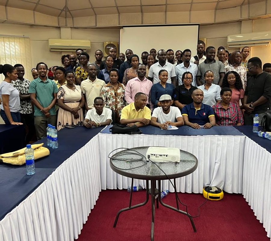The Afya Yako field team at a training meeting